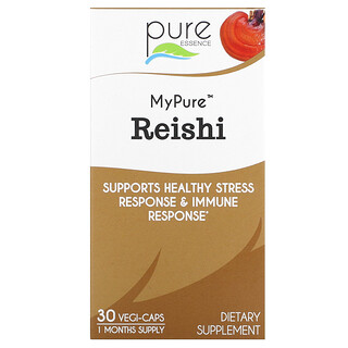 Pure Essence, My Pure，靈芝，500 毫克，30 粒素食膠囊