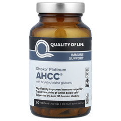 Kinoko® Platinum AHCC®，60 粒素食膠囊