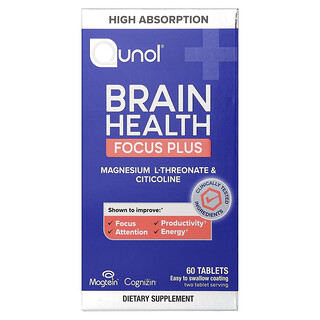 Qunol, 大腦健康，Focus Plus，60 片