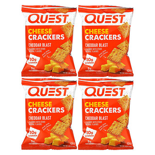 Quest Nutrition, 奶酪餅乾，勁爆切達奶酪，4 袋，每袋 1.06 盎司（30 克）
