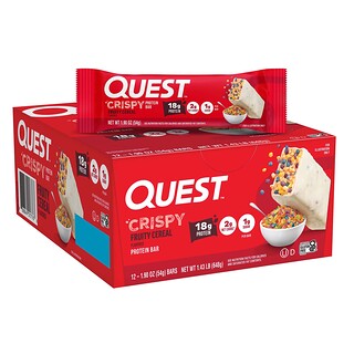 Quest Nutrition, Protein Bar, Crispy Fruity Cereal, 12 Bars, 1.9 oz (54 g) Each