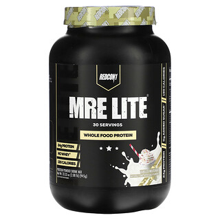 Redcon1, MRE Lite，全食蛋白質，香草奶昔，2.15 磅（945 克）