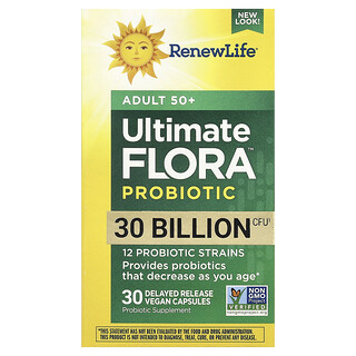 Renew Life, Ultimate Flora™ 益生菌，50 歲以上成年人，300 億 CFU，30 粒緩釋全素膠囊