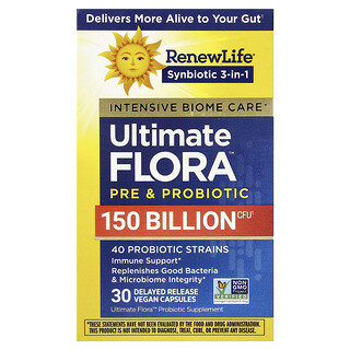 Renew Life, 特強護理，Ultimate Flora™ 益生菌，30 粒緩釋全素膠囊