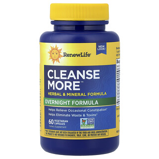 Renew Life, Cleanse More™，60 粒素食膠囊