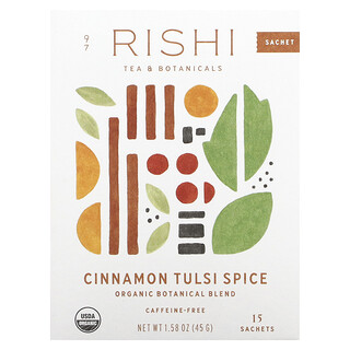 Rishi Tea, 肉桂圖爾西香辛料，無咖啡萃取，15 包，1.58 盎司（45 克）