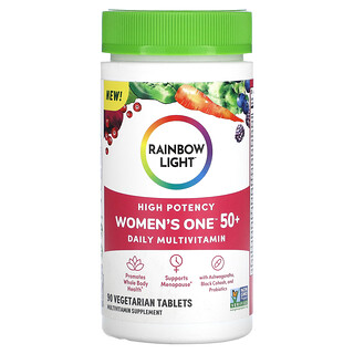 Rainbow Light, Women's One 50+，日常多維生素，優效，90 片素食片