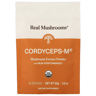 Real Mushrooms, Cordyceps-M®，蘑菇浸膏粉，2.12 盎司（60 克）