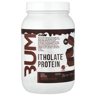 Raw Nutrition, Bum, Itholate® Protein, Fudge Brownie, 30.86 oz (875 g)