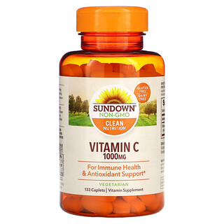 Sundown Naturals, 維生素 C，1,000 毫克，133 囊片