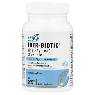 SFI Health, Ther-Biotic® Vital Zymes™, Natural Cherry, 180 Chewable Tablets