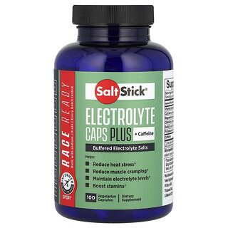 SaltStick, 電解質膠囊 + 咖啡萃取，100 粒素食膠囊