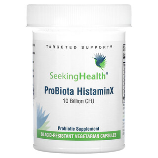 Seeking Health, ProBiota HistaminX，100 億菌落數，60 粒耐酸素食膠囊