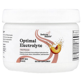 Seeking Health, Optimal Electrolyte, Peach, 6.46 oz (183 g)
