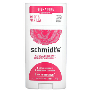 Schmidt's, 天然淨味劑，玫瑰和香草香，2.65 盎司（75 克）