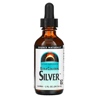 Source Naturals, 超級膠體銀，10 PPM，2 液量盎司（59.14 毫升）（每茶匙 5 PPM）