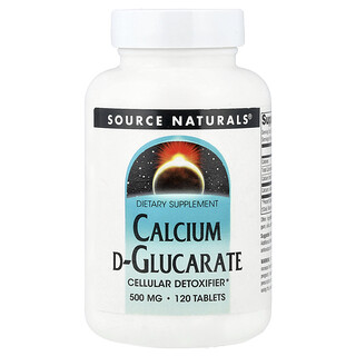 Source Naturals, D-葡萄糖酸鈣，120 片（每片 500 毫克）