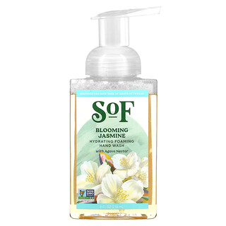 SoF, 補水龍舌蘭花蜜泡沫洗手液，濃郁茉莉花香，8 液量盎司（236 毫升）