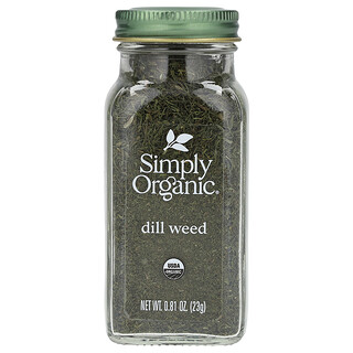 Simply Organic, 有機蒔蘿碎片, 0.81 oz (23 g)