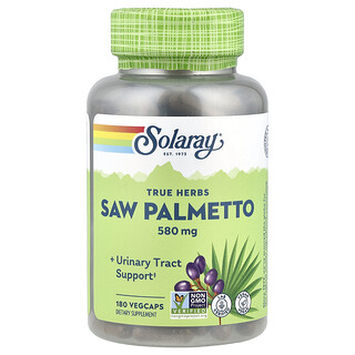 Solaray, 真實草本，鋸棕櫚，580 毫克，180 粒素食膠囊