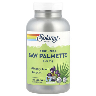Solaray, 真實草本，鋸棕櫚，580 毫克，360 粒素食膠囊