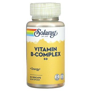 Solaray, 維生素 B 複合物，50 毫克，50 粒素食膠囊