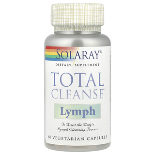 Solaray, Total Cleanse，淋巴幫助，60 粒素食膠囊
