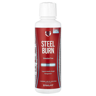 SteelFit USA, Steel Burn™，液體左旋肉鹼，冷凍火箭汽水味，16 盎司（473 毫升）