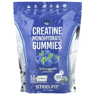 SteelFit USA, 一水肌酸軟糖，藍樹莓味，120 粒