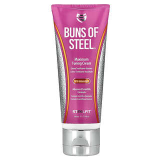 SteelFit USA, Buns of Steel®，特強型美體霜，3.4 液量盎司（100 毫升）
