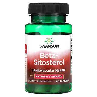Swanson, Β-谷甾醇，特大強度，160 毫克，60 粒軟膠囊