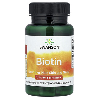 Swanson, 生物維生素，5000 微克，100 粒全素膠囊