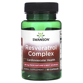 Swanson, 白藜蘆醇複合物，60 粒膠囊
