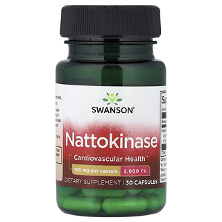 Swanson Vitamins, 納豆激酶，100 毫克，30 粒膠囊