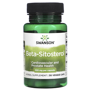Swanson, β-穀甾醇，320 毫克，30 粒素食膠囊