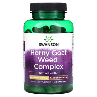 Swanson, 含蒺藜和瑪卡的淫羊藿復合物，120 粒膠囊