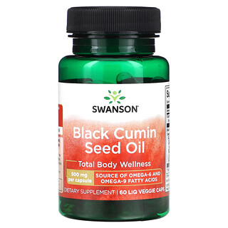 Swanson, 黑種草籽油，500 毫克，60 粒液體素食膠囊
