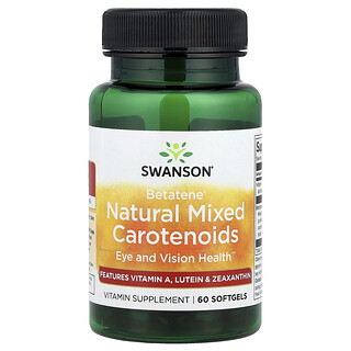 Swanson, Betatene® 天然混合類胡蘿卜素，60 粒軟膠囊