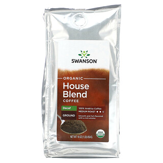 Swanson, 有機家常咖啡，研磨，中度烘焙，無咖啡萃取，1 磅（454 克）