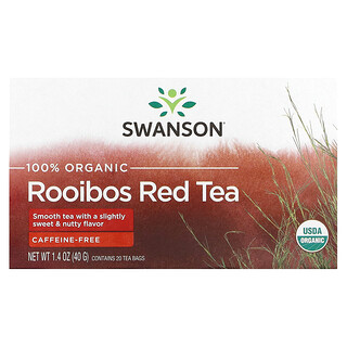 Swanson, 全有機南非博士茶紅茶，無咖啡萃取，20 茶包，1.4 盎司（40 克）
