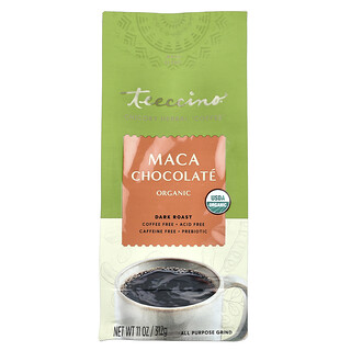 Teeccino, 有機菊苣草本“咖啡”，瑪卡巧克力，深度烘焙，無咖啡萃取，11 盎司（312 克）