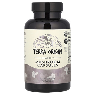 Terra Origin, 健康蘑菇膠囊，90 粒膠囊