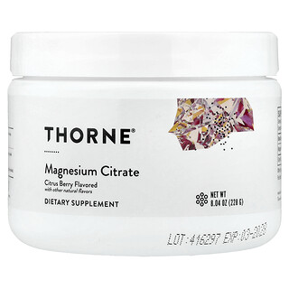 Thorne, Magnesium Citrate, Citrus Berry, 8.04 oz (228 g)