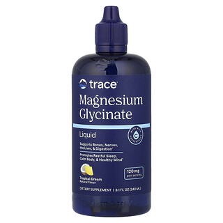 Trace, Magnesium Glycinate Liquid, Tropical Dream, 8.1 fl oz (240 ml)