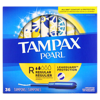 Tampax, Pearl，普通，無香型，36 支衛生棉條