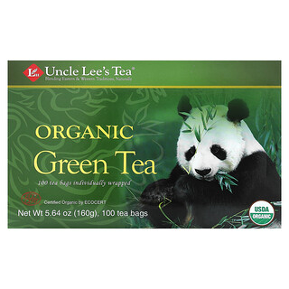 Uncle Lee's Tea, 有機綠茶，100包茶袋，5.64盎司（160克）