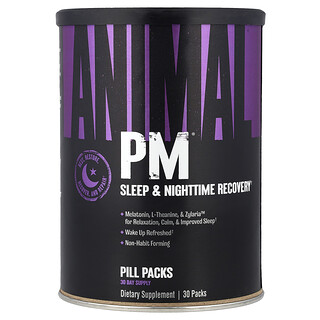 Animal, Pm，睡眠和夜間修復，30 包