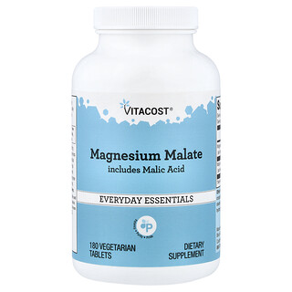 Vitacost, Magnesium Malate Includes Malic Acid, 180 Vegetarian Tablets