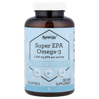 Vitacost, Synergy®, Super EPA Omega-3, 120 Softgels (600 mg per Softgel)