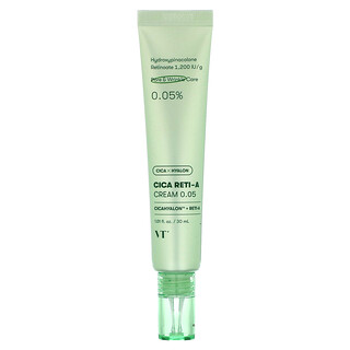 VT Cosmetics, 積雪草視黃醇乳霜 0.05，1.01 液量盎司（30 毫升）